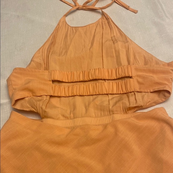 Emory Park Orange Halter Sundress Cocktail - Picture 4 of 8
